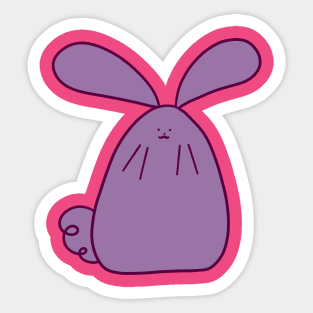 Purple Bunny Sticker